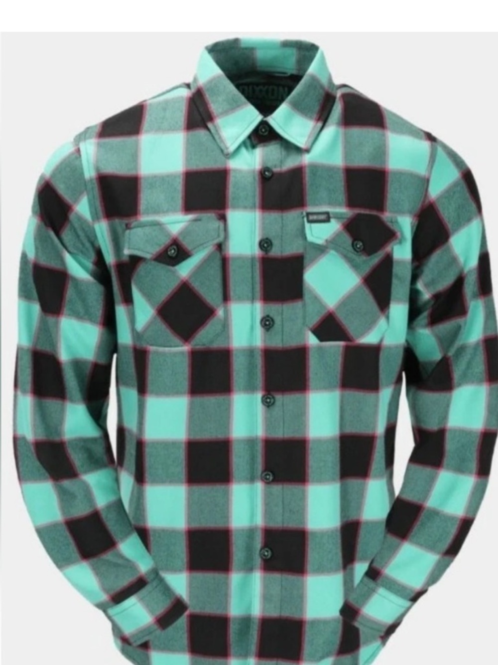 Dixxon Flannel Shirt Green Pink "The Shreddy" 2.0 limited edition medium skater